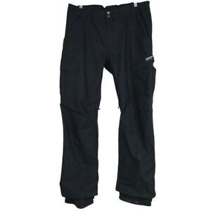 BURTON - MEN'S XL - BLACK CLIMATE CONTROLLED LIVING LINING CARGO SNOW PANTS